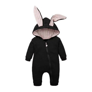 Bunny Hooded Infant Jumpsuits