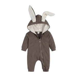 Bunny Hooded Infant Jumpsuits