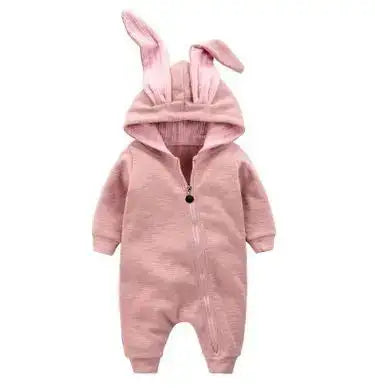 Bunny Hooded Infant Jumpsuits