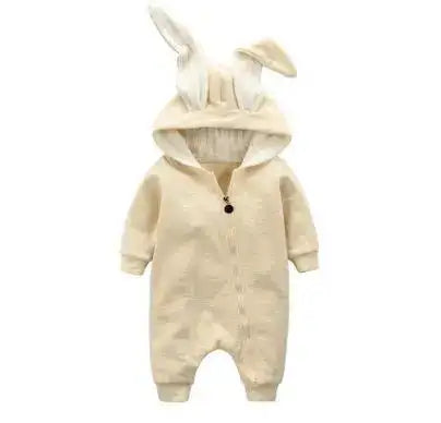 Bunny Hooded Infant Jumpsuits