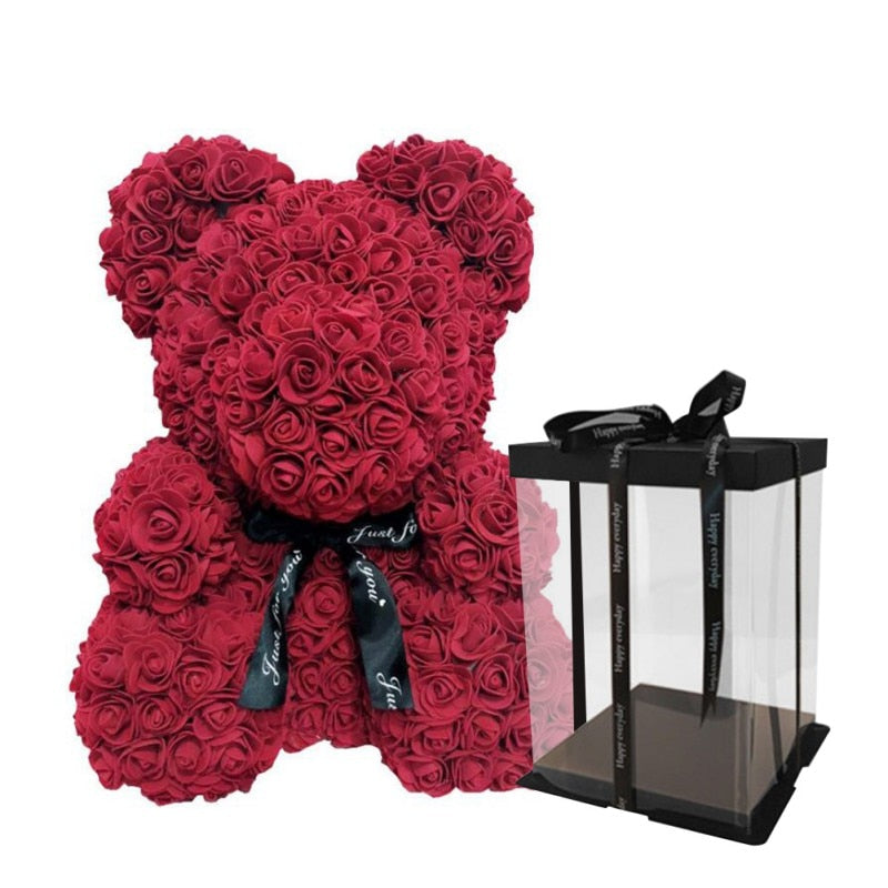 Everlasting Rose Teddy Decor