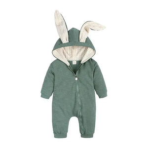 Bunny Hooded Infant Jumpsuits