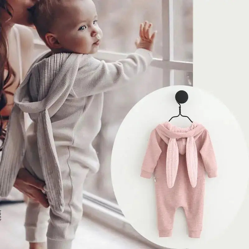 Bunny Hooded Infant Jumpsuits