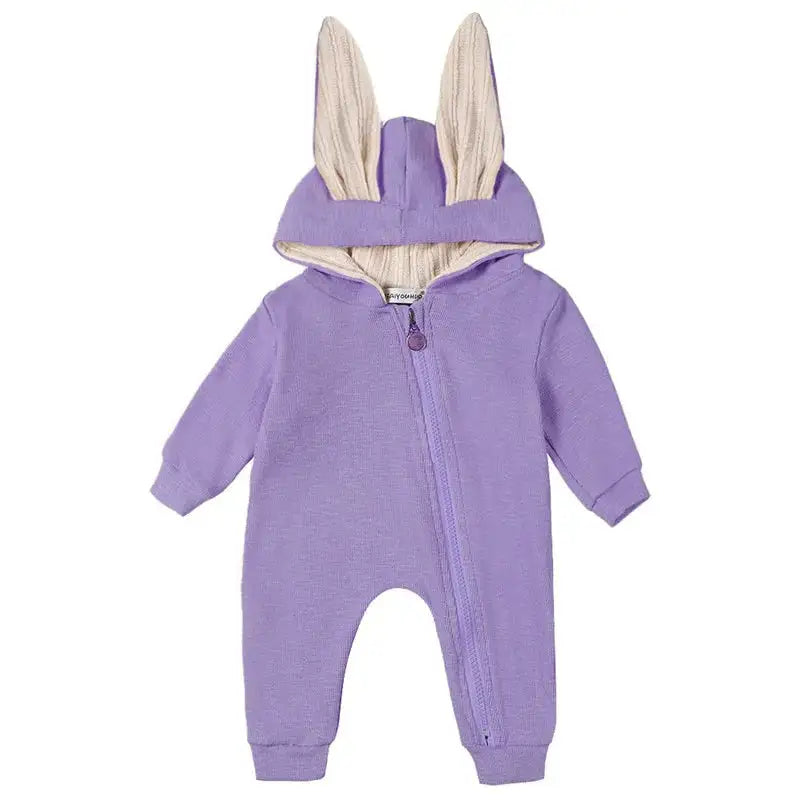 Bunny Hooded Infant Jumpsuits