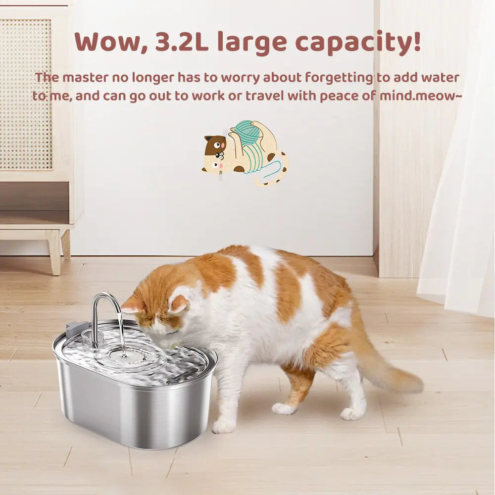 Stainless Steel Cat Hydration Station