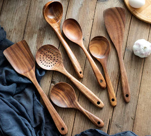 Elegant Teak Serving Set