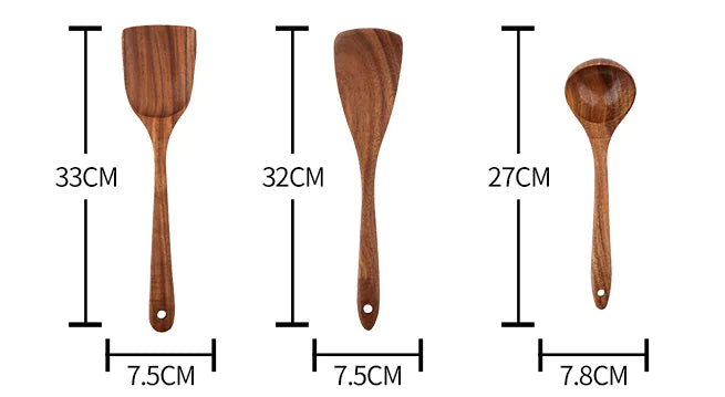 Elegant Teak Serving Set