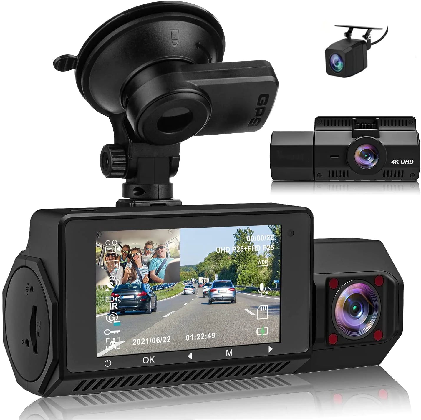 4K WiFi Dashcam with Night Vision