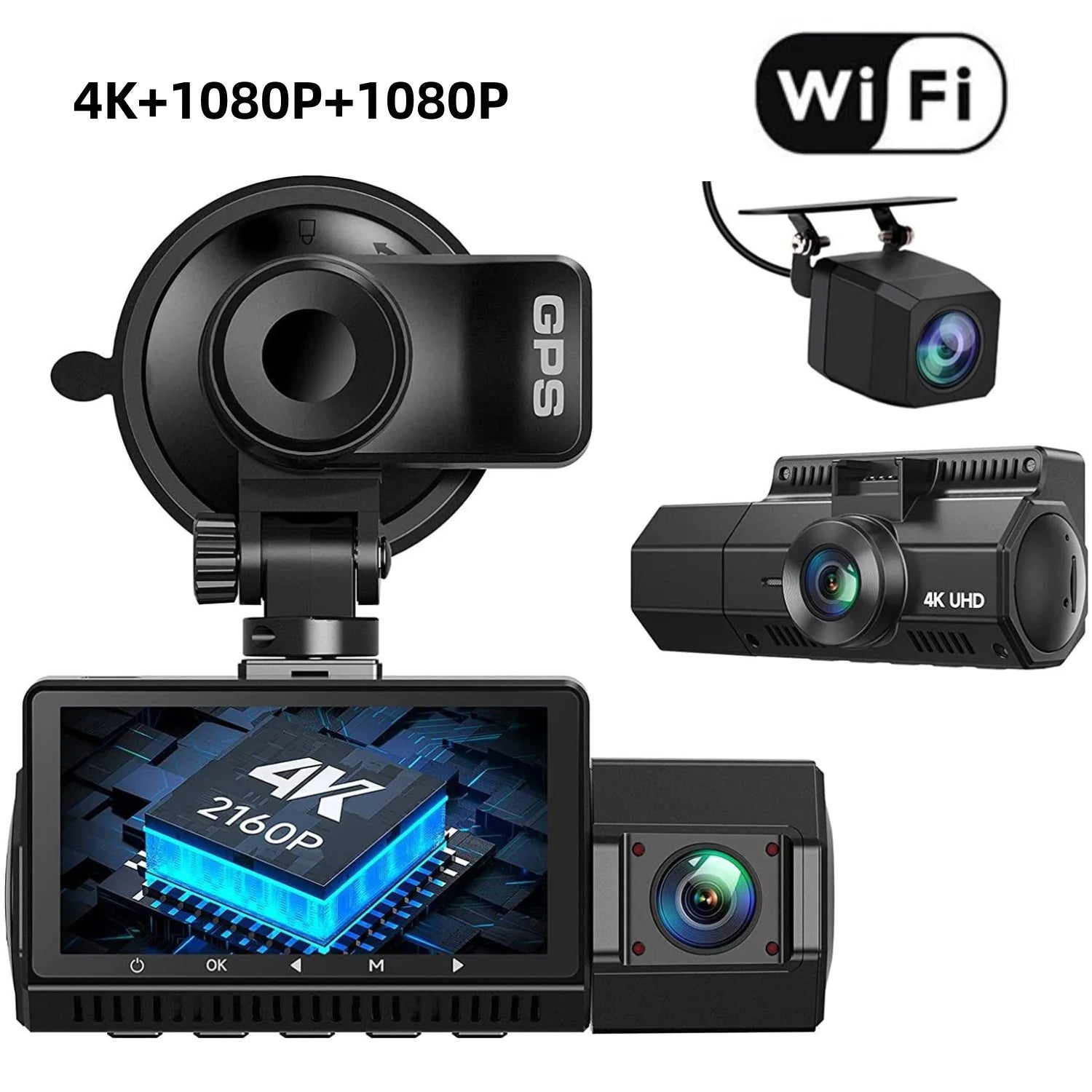 4K WiFi Dashcam with Night Vision