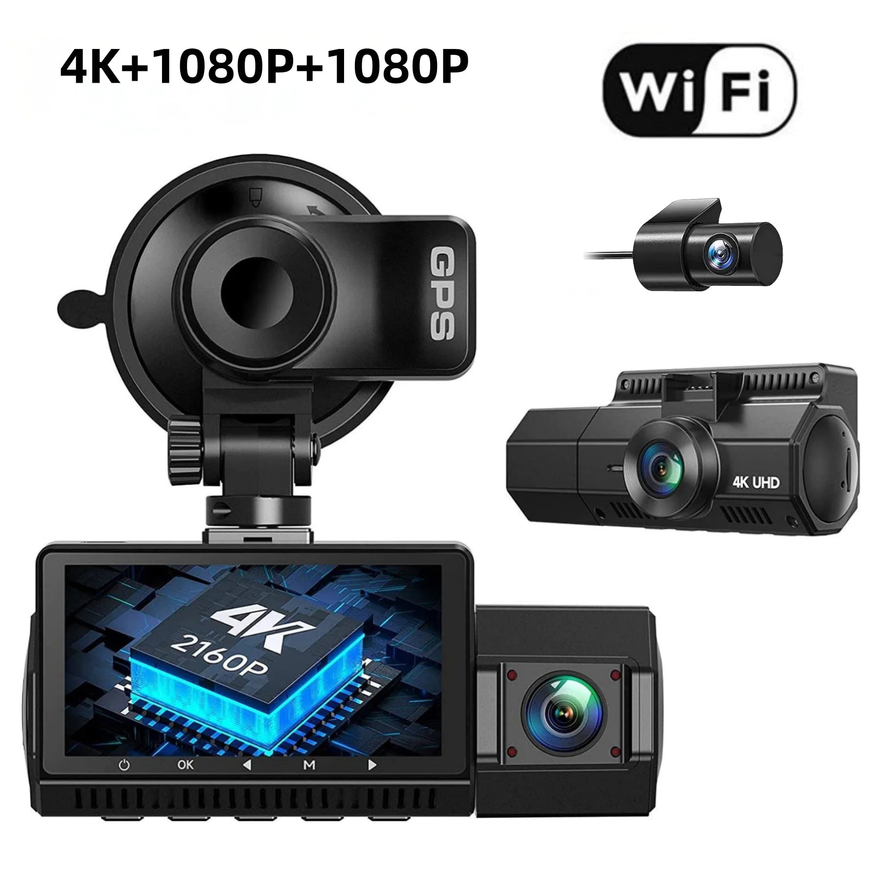 4K WiFi Dashcam with Night Vision