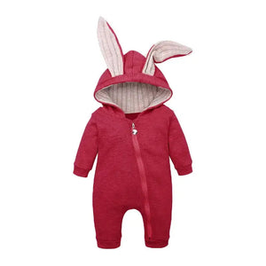 Bunny Hooded Infant Jumpsuits