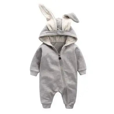 Bunny Hooded Infant Jumpsuits