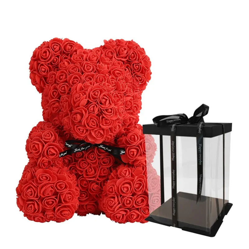 Everlasting Rose Teddy Decor