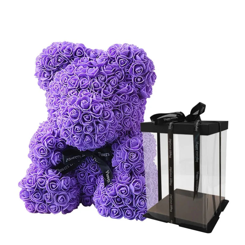 Everlasting Rose Teddy Decor