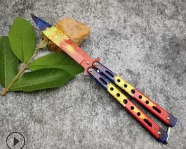 Colorful Training Butterfly Knife