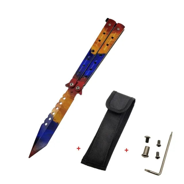 Colorful Training Butterfly Knife