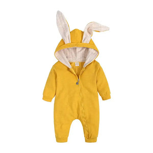 Bunny Hooded Infant Jumpsuits