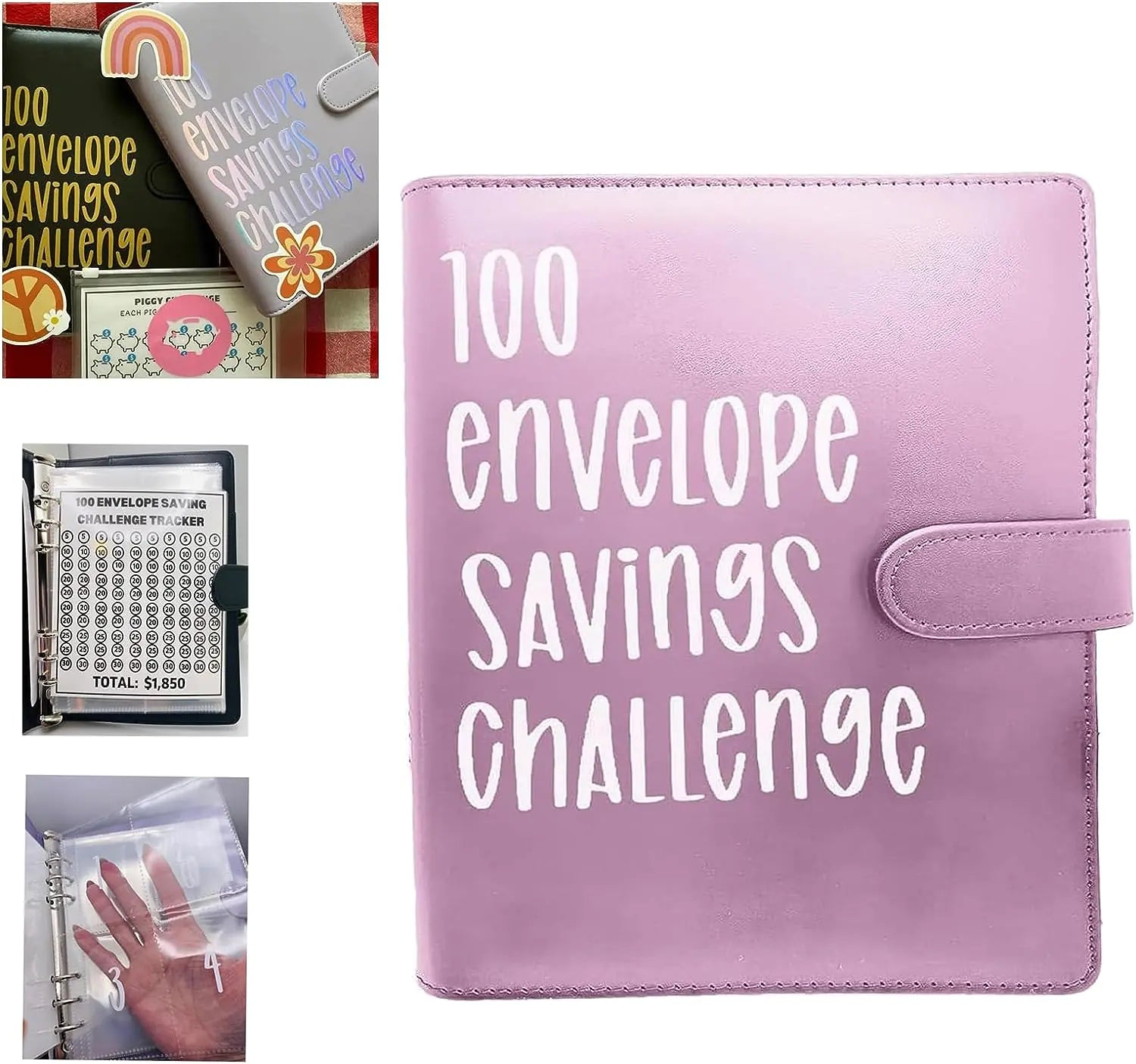 100 Envelope Savings Challenge Binder: Track & Achieve Your Financial Goals